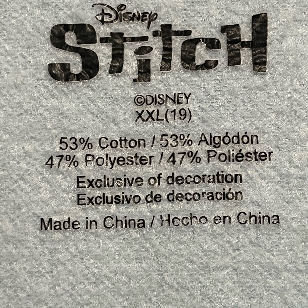 Women's Light Blue Ohana Stitch Sweatshirt XXL - Picture 2 of 6